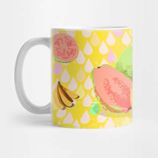 GUAVA BANANA PINEAPPLE PATTERN Mug